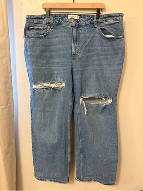 Abercrombie & Fitch Curve Love High Rise 90s Relaxes Jeans